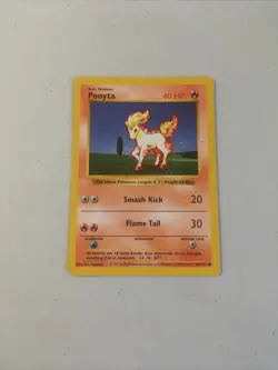 Pokemon TCG 1999 WOTC Base Set Card -- Ponyta 60/102 Shadowless - Image 1