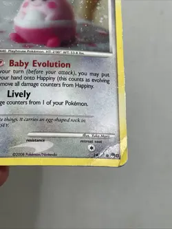 Pokemon TCG 2008 Trading Card -- Pop Series 8 Happiny 14/17 Holo Foil - Image 3