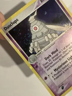 Pokemon TCG Dusclops 14/108 Power Keepers Holo Rare Vintage - DOUBLE SWIRL BLEED - Image 3