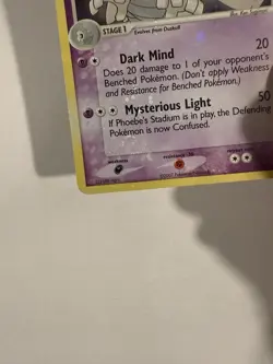 Pokemon TCG Dusclops 14/108 Power Keepers Holo Rare Vintage - DOUBLE SWIRL BLEED - Image 4