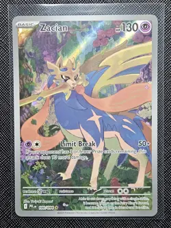 Pokemon TCG Zacian 100/094 IR Illustration Rare Holo Phantasmal Flames -NM - Image 1
