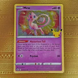 Mew 011/025 Pokemon Celebrations Holo Rare TCG - Image 1