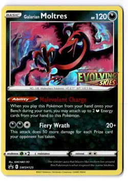 Galarian Moltres -(Prerelease) Promo SWSH: Sword & Shield Promo Cards SWSH125 NM - Image 1