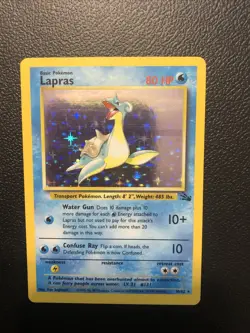 Lapras 10/62 Fossil Holo Rare Pokemon Card Mint/NM Condition TCG Wotc - Image 1