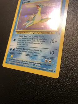 Lapras 10/62 Fossil Holo Rare Pokemon Card Mint/NM Condition TCG Wotc - Image 3