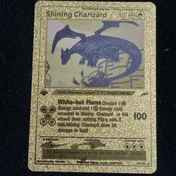 Shining Charizard 107/105 Gold Card Pokemon Card 1st Edition mint con - Image 1