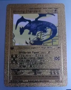 Shining Charizard 107/105 Gold Card Pokemon Card 1st Edition - Image 2
