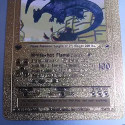Shining Charizard 107/105 Gold Card Pokemon Card 1st Edition - Image 4