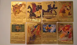 Pokemon TCG Champion's Path 10 Card Lot Charizard Pikachu++ Shining Gold - Image 1