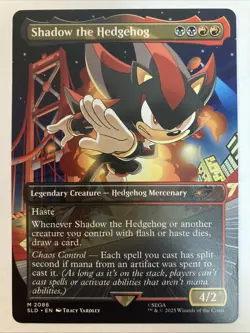 MTG Shadow the Hedgehog (Regular) Secret Lair x Sonic 2086 NM - Image 1