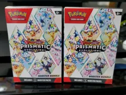 Factory sealed Pokemon Scarlet & Violet Prismatic Evolutions Booster Bundle lot - Image 1