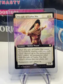 MTG Disciple of Caelus Nin - Extended Art R Commander: The Brothers' War M/NM - Image 1