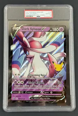 PSA 10 *JUMBO* Dark Sylveon V 2021 Pokemon SWSH #134 Celebrations Collection BSP - Image 1