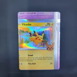 Pokemon Miscut Error Pikachu 062/193 Trick Or Trade NM - Image 3