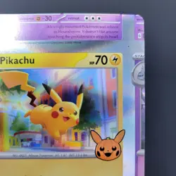 Pokemon Miscut Error Pikachu 062/193 Trick Or Trade NM - Image 5