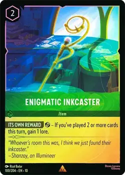 Enigmatic Inkcaster 100/204 Whispers in the Well Cold Foil Disney Lorcana - Image 1