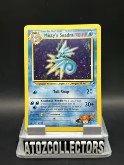 Misty's Seadra Prerelease Holo Card 009/132 WOTC Promo NM/ LP Condition - Image 1