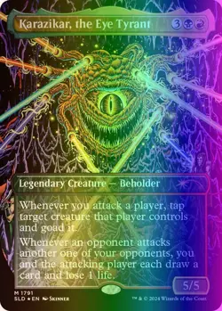 Karazikar, the Eye Tyrant (1791/3004) Secret Lair Drop Series NM FOIL- Rainbow - Image 1