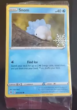 💥Sealed Snom Fusion Strike Pokemon TCG Foil card NM 84 Holiday Calendar - Image 1