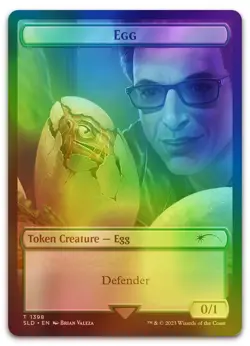 Egg Token (Rainbow Foil) #1398 (NM) Secret Lair Drop SLD Magic MTG - Image 1