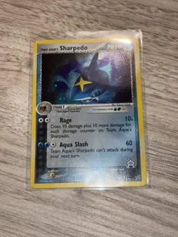 2004 Pokemon EX Team Magma Vs. Team Aqua Team Aqua's Sharpedo Holo 5/95 - Image 2