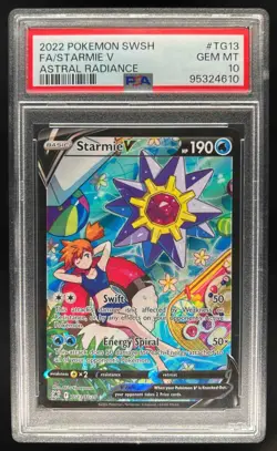 2022 Pokemon SWSH Astral Radiance Starmie V Trainer Gallery #TG13/TG30 PSA 10 - Image 1