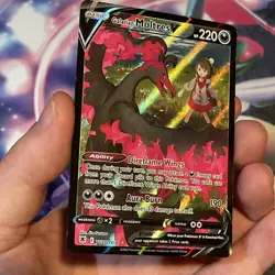 Galarian Moltres V ⭐ TG20/TG30 Holo Astral Radiance Trainer Gallery Pokemon NM - Image 4