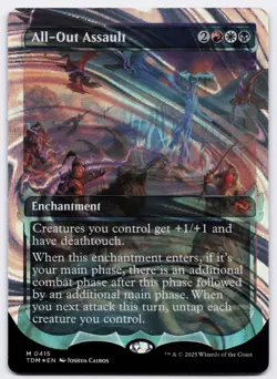 All-Out Assault - Halo Foil - Showcase - MTG Tarkir: Dragonstorm - RareCo - Image 1