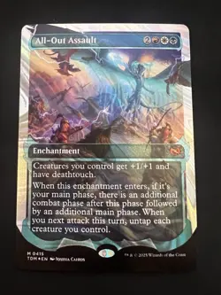 MTG English All-Out Assault (Showcase) (Halo Foil) NM/SP Tarkir: Dragonstorm - Image 1