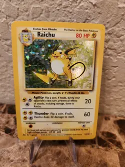 RAICHU - 14/102 - Base Set - Holo - Pokemon Card - - Image 1