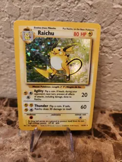 RAICHU - 14/102 - Base Set - Holo - Pokemon Card - - Image 2