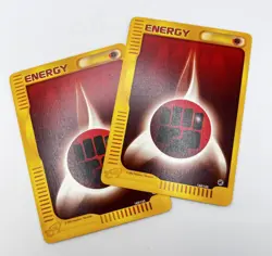 Fighting Energy 160/165 Expedition E-Series Pokemon Card x2 2x 2002 LP - Image 1