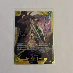 Foil Trafalgar Law OP10-119 SEC English One Piece TCG Card Royal Blood - Image 1