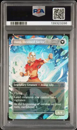 2025 MTG TLA #0304 AANG, AT THE CROSSROADS/AANG, DESTINED SAVIOR PSA 10 - Image 2