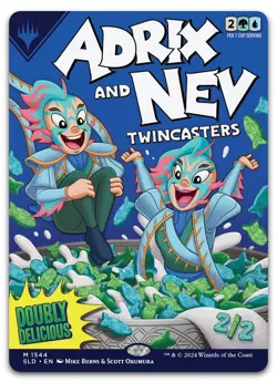 Adrix and Nev, Twincasters #1544 (NM) Secret Lair Drop SLD Magic MTG - Image 1