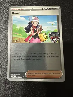 Pokemon TCG Dawn Regional Championships 087/094 STAFF Holo Promo Phantasmal - Image 1