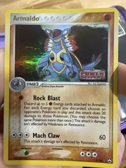 2007 Pokemon EX Power Keepers Armaldo #3/108 Stamped Reverse Holo Rare LP - Image 1
