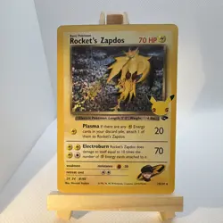 Pokemon Rocket's Zapdos Rare Holo 15/132 Gym Challenge TCG - Image 1