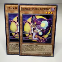 2x Yugioh Lunalight Purple Butterfly SHVI-EN009 1st Common - LP-NM 💎 - Image 1