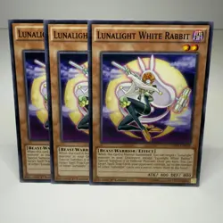 3x Yugioh Lunalight White Rabbit SHVI-EN010 Common - LP-NM 💎 - Image 1