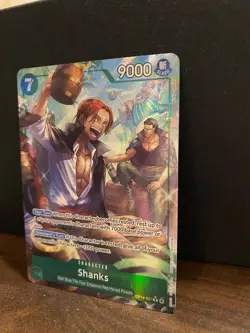 One Piece CCG Shanks OP14-027 Alt Art R The Azure Sea's Seven English NM - Image 4