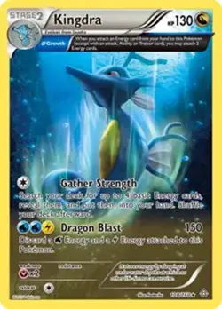Kingdra - 108/160 - Pokemon Primal Clash XY Holo Rare Card LP - Image 1