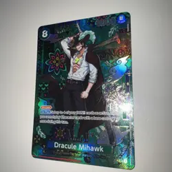 One Piece TCG OP12-030 Dracule Mihawk Special Print SP OP14 AA Card Game CCG ENG - Image 3