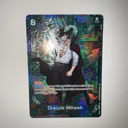 One Piece TCG OP12-030 Dracule Mihawk Special Print SP OP14 AA Card Game CCG ENG - Image 5