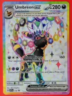 2025 Umbreon ex SVP176 SV Scarlet & Violet Black Star Promo Cards Holo Near Mint - Image 1