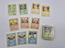 Pokemon Base Set Shadowless Lot Of 58 Cards Common And Uncommon Charmander Ect. - Image 1