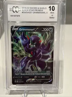 2019-22 Sword and Shield Grimmsnarl V Black Star Promos BCCG 10 Pokemon - Image 1