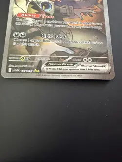 Pokemon TCG N's Zoroark EX Secret Rare Card 185/159 SV09 Journey Together Holo - Image 3