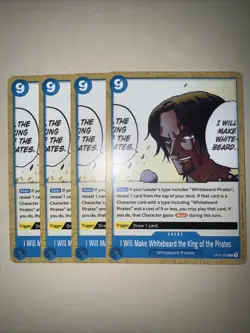 OP12-058 I Will Make Whitebeard. X4 Playset One Piece Card Game TCG CCG English - Image 1