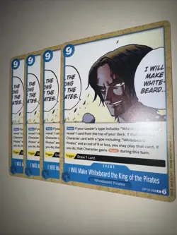 OP12-058 I Will Make Whitebeard. X4 Playset One Piece Card Game TCG CCG English - Image 3